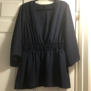 Dark Blue Blouse